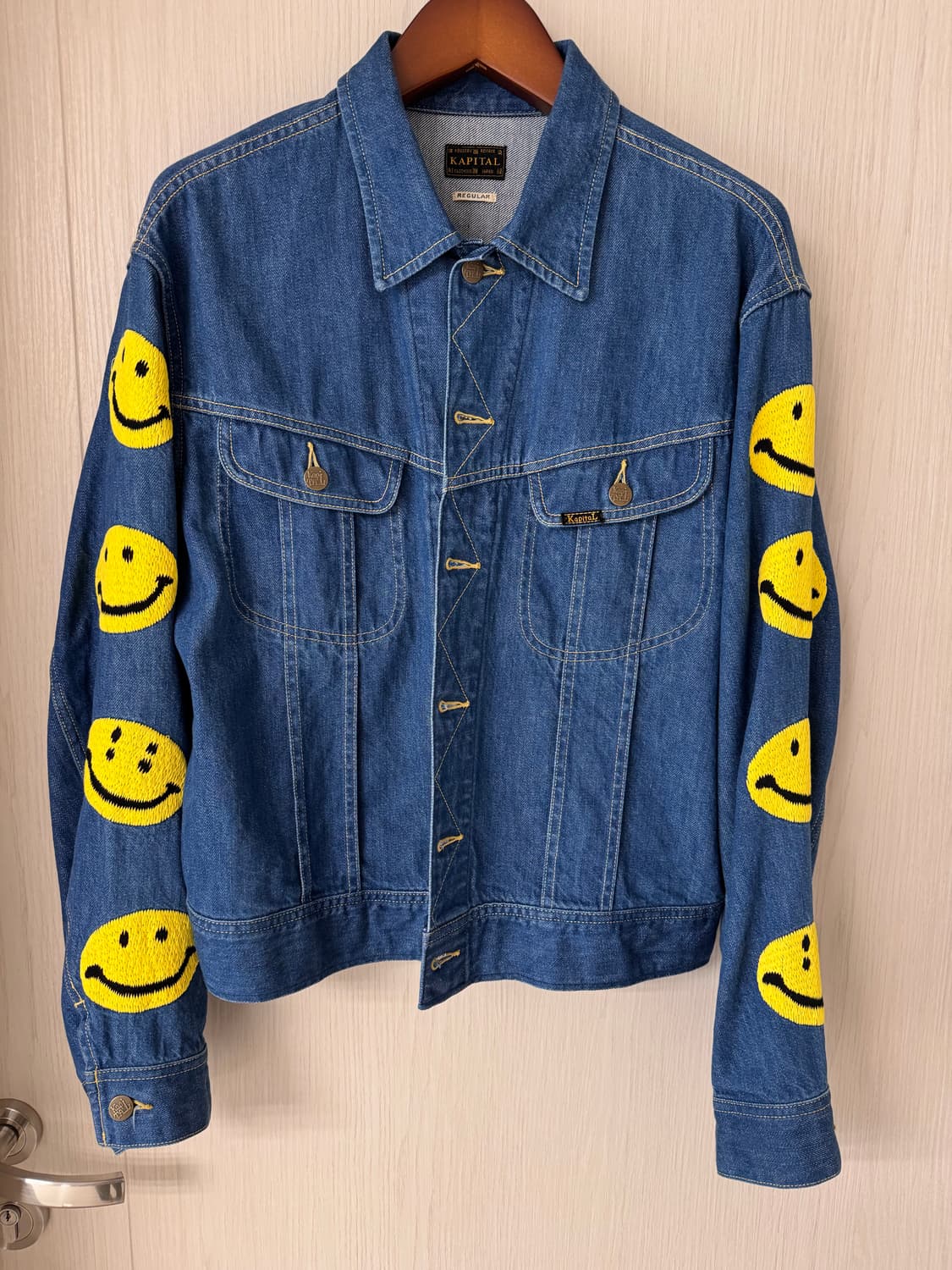 캐피탈 스마일리 데님 자켓 44사이즈 상품이미지1