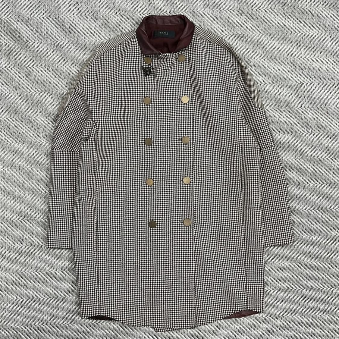 타임 레더카라 울 더블코트 v0895 상품이미지1