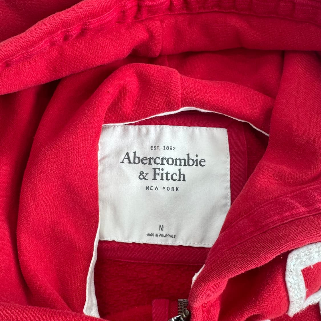 Abercrombie 아베크롬비 레드 후드집업 상품이미지5