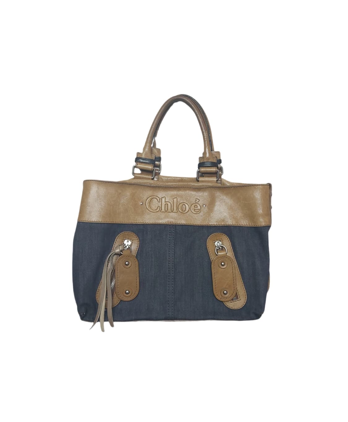 끌로에 인디고 블루 데님 토트백 (정품) 상품이미지1