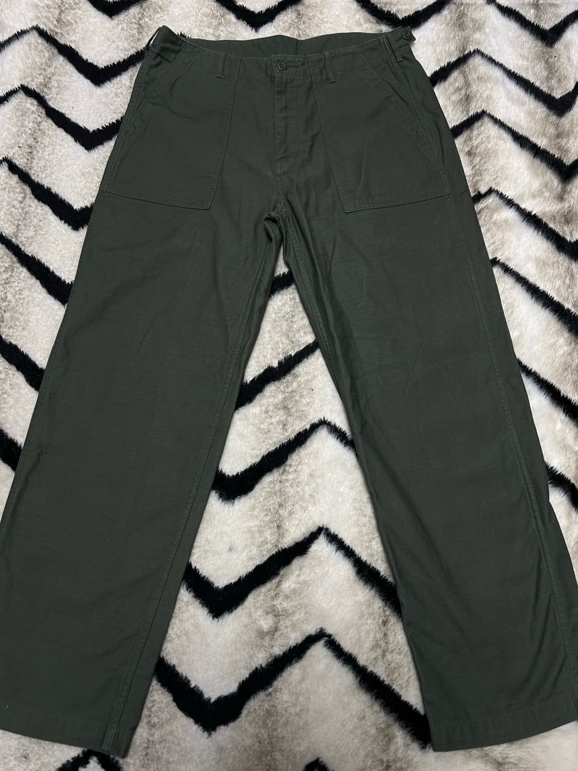 [33]무신사스탠다드 퍼티그 팬츠/세이지그린 상품이미지1