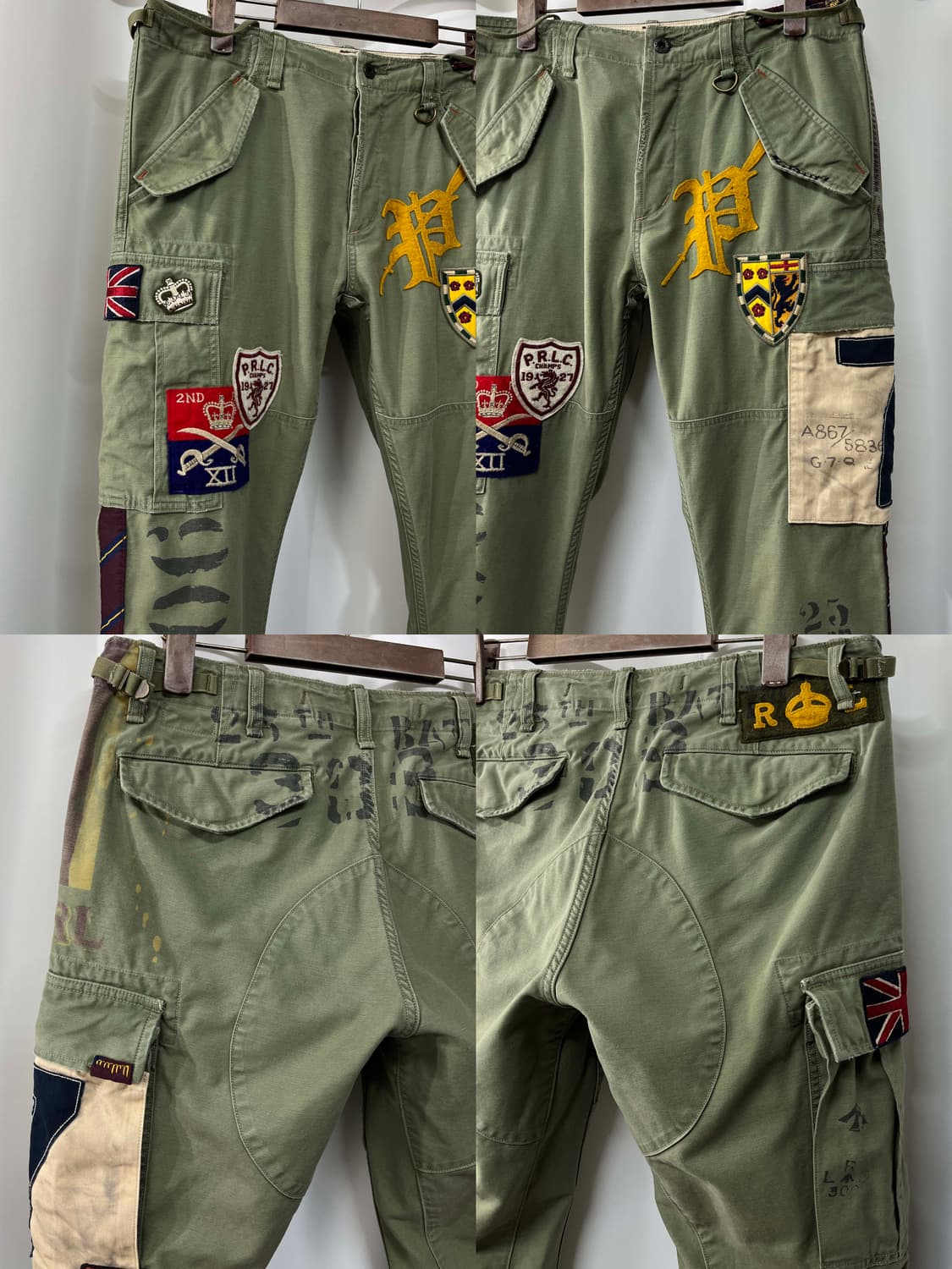 폴로 랄프로렌 m65 유틸리티 유니언잭 멀티패치 트라우저 카고팬츠 상품이미지6