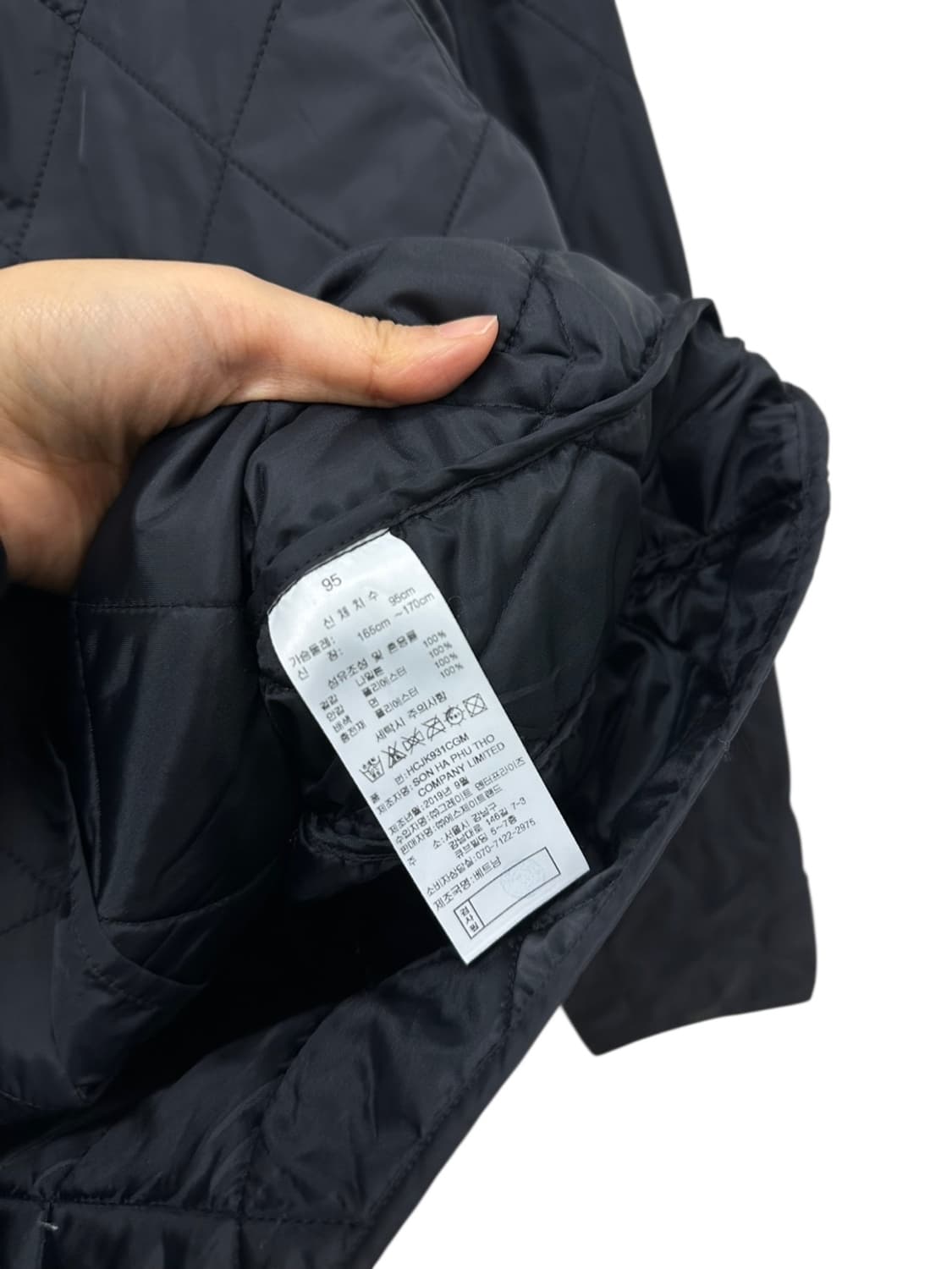 헨리코튼 퀄팅자켓 블랙 (M)  상품이미지8