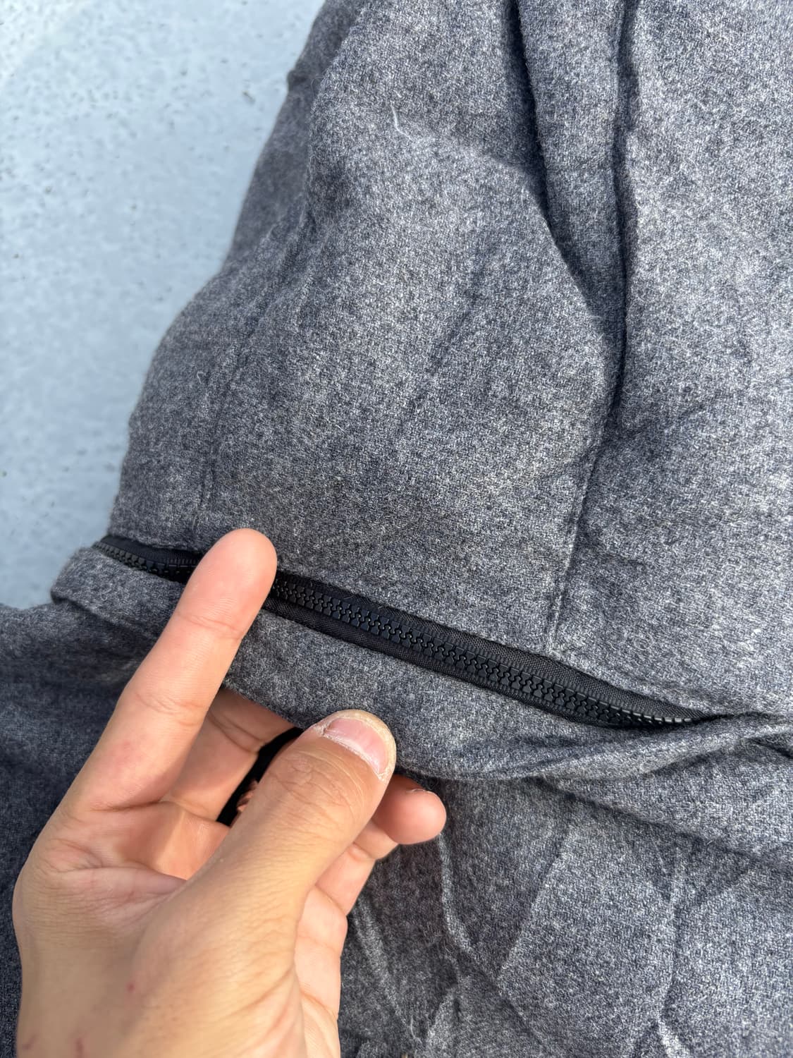 “Vintage”Y2K Mood Grey Hoodie Padding 상품이미지6