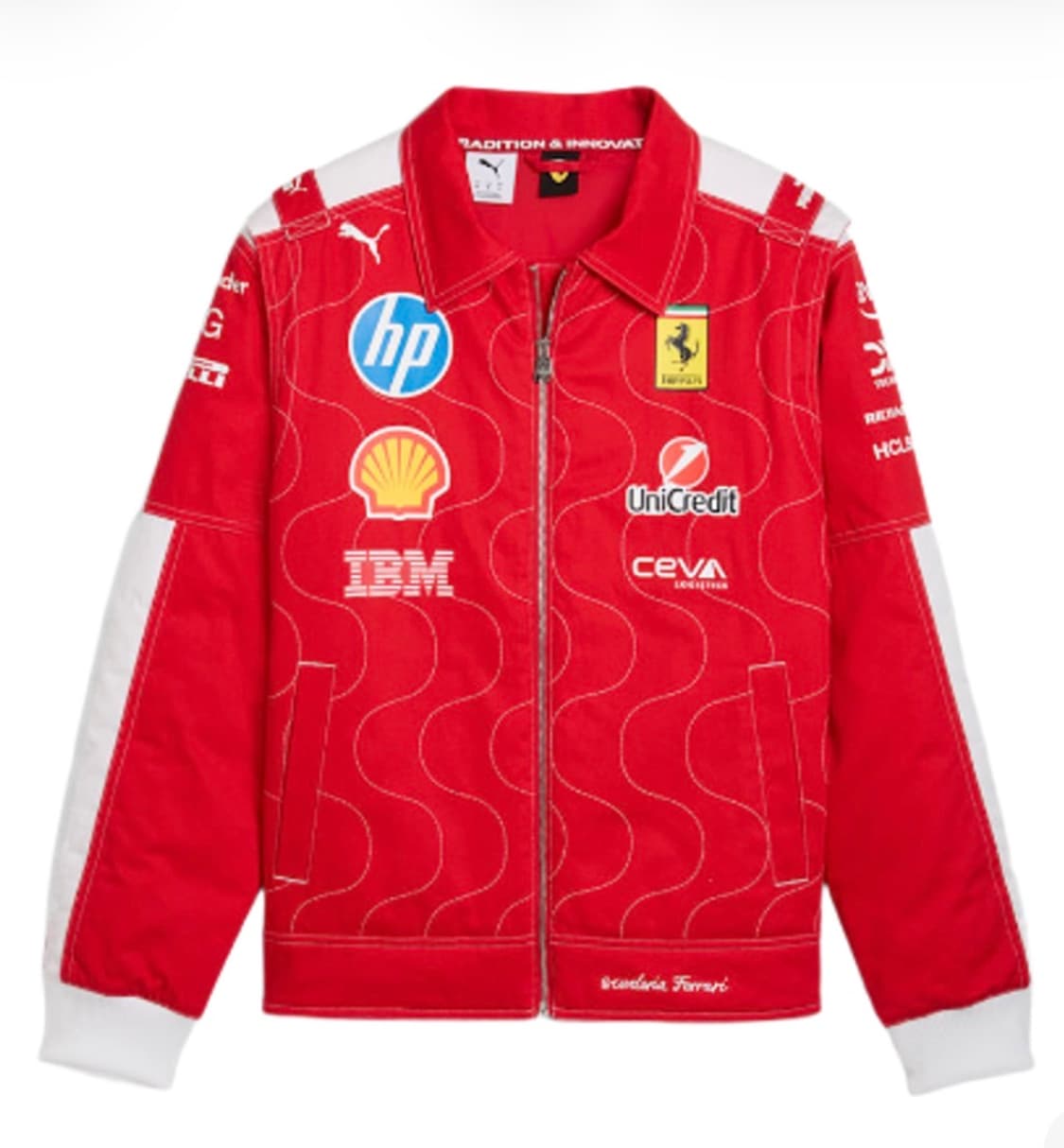 스쿠데리아 페라리 푸마 HP 2025 팀 몬자 레이싱 자켓 로소 코르사 상품이미지1