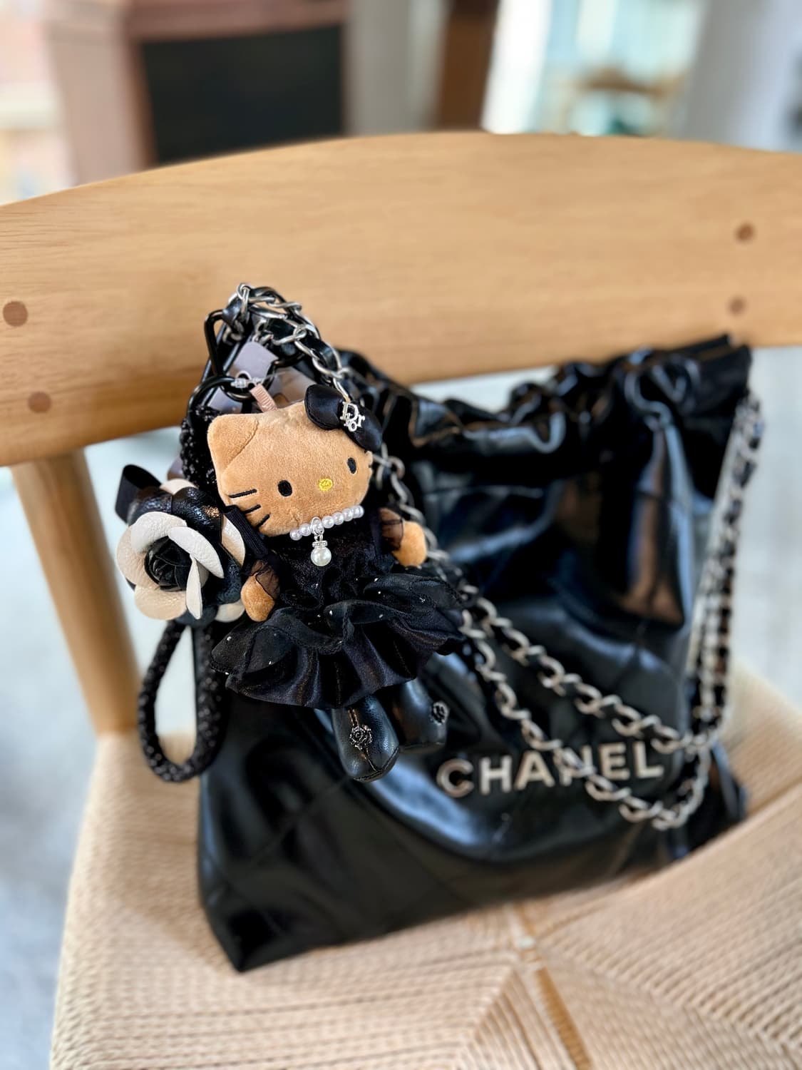 (3)롱다리키티 커스텀키링_ 🖤블랙 샤 원피스 상품이미지7