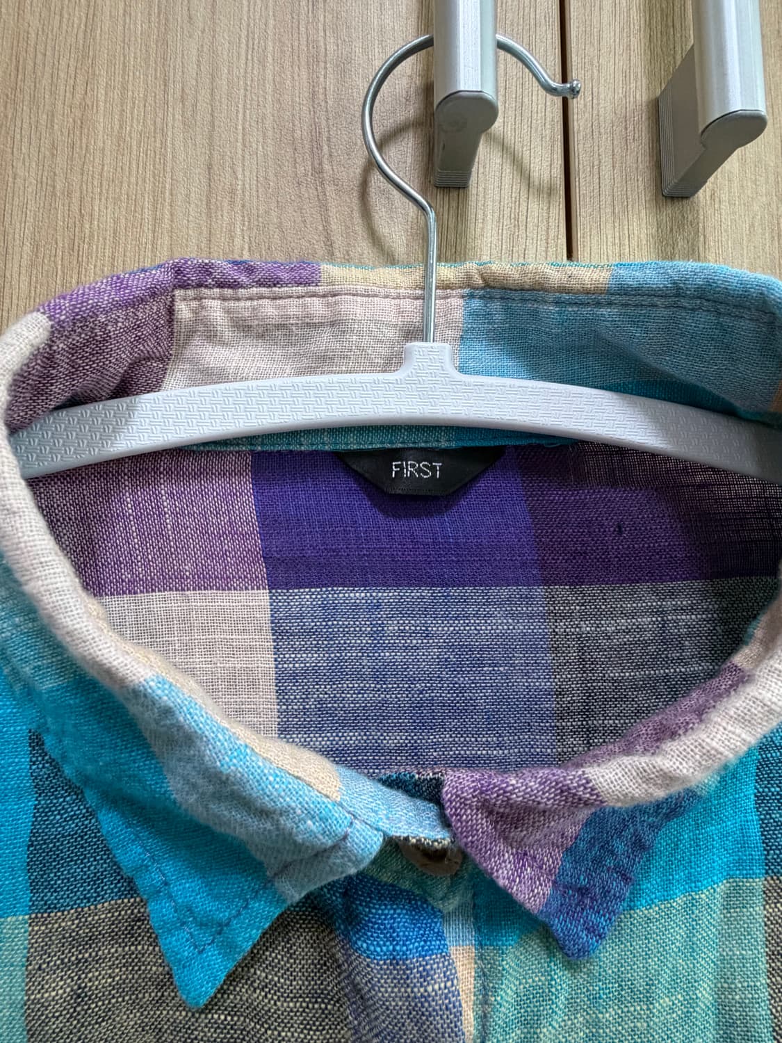 모리걸 체크 블라우스 셔츠 하구미 스즈코 상품이미지2