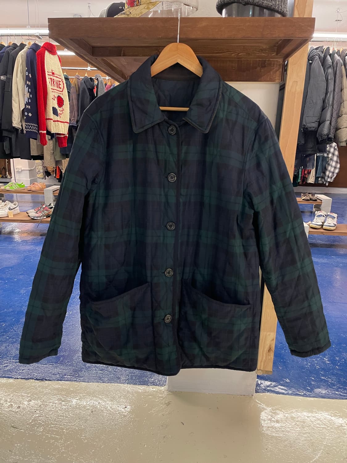 PRL 폴로 랄프로렌 블랙와치 리버시블 퀼팅 자켓 상품이미지5