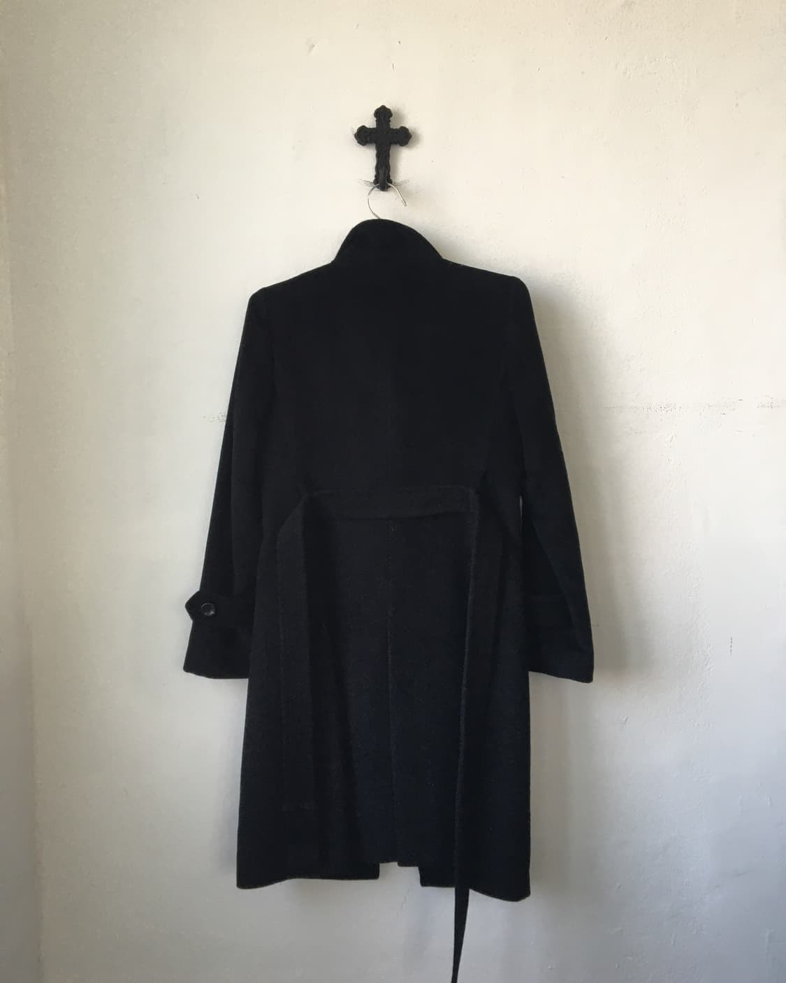 Belted high neck coat 상품이미지3