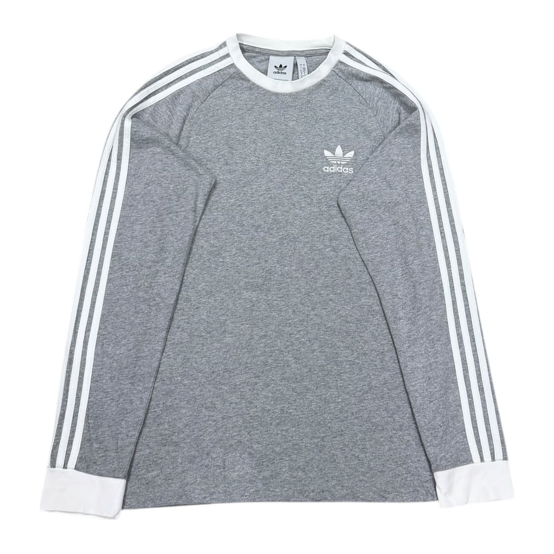 아디다스 아디컬러 클래식 3 스트라이프 롱슬리브 티셔츠 그레이 S 상품이미지1