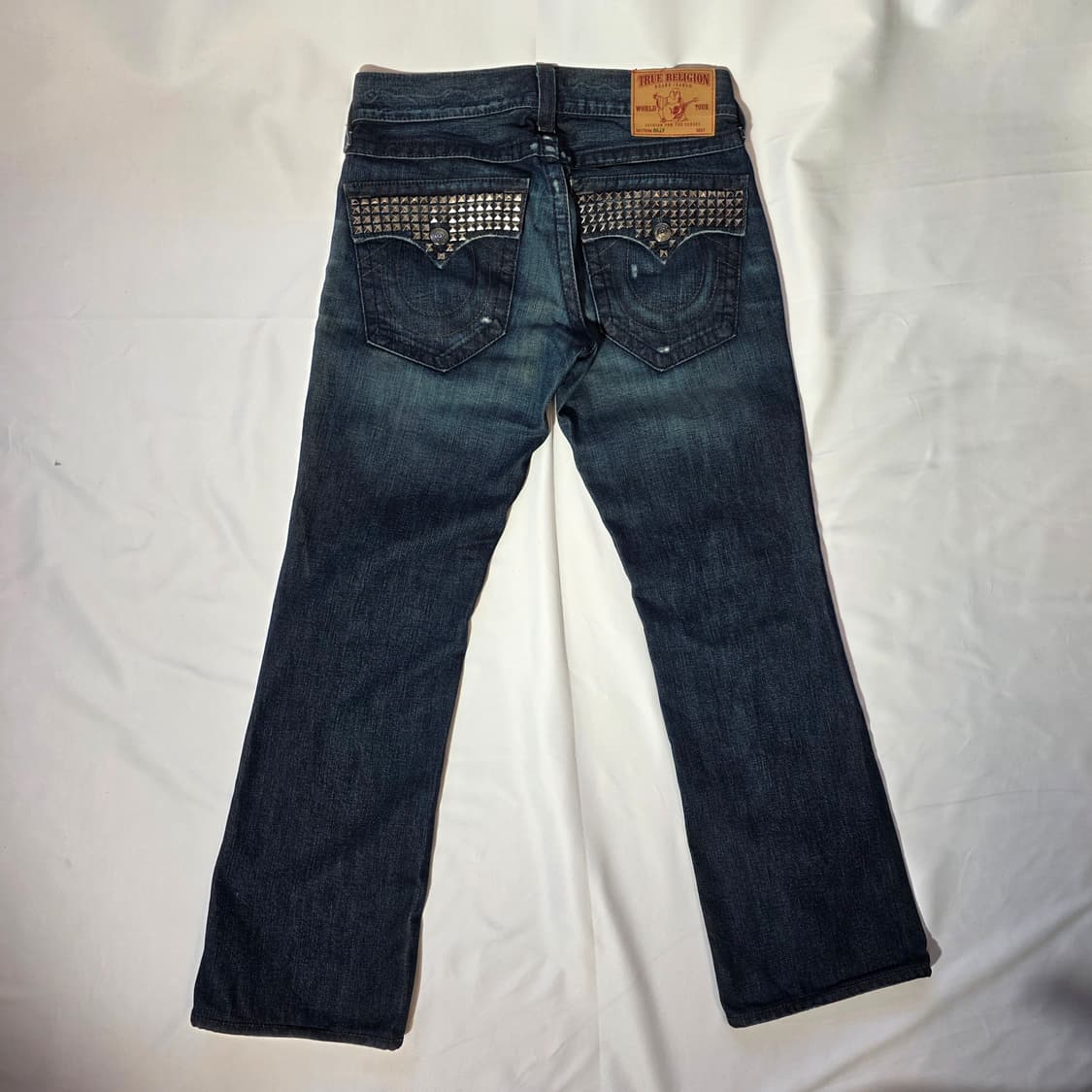 [30]트루릴리전 USA 빌리 스터드 부츠컷 Y2K 데님팬츠 상품이미지6