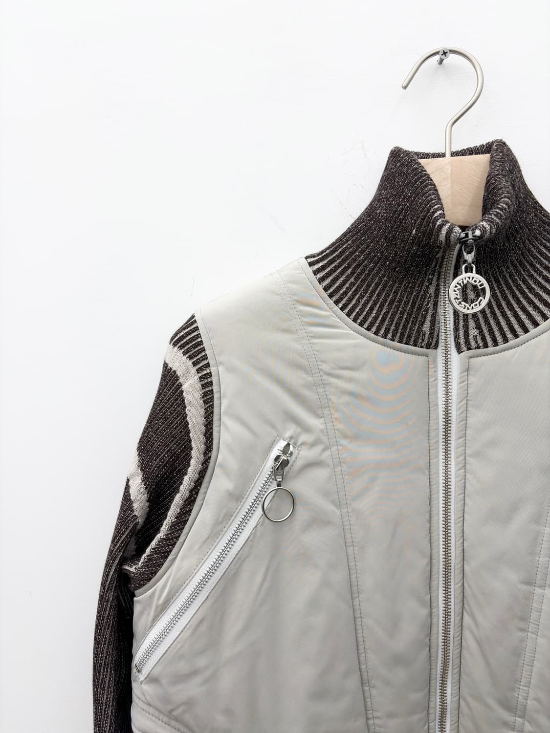 LIGHT GREY/BROWN HYBRID JACKET 상품이미지2