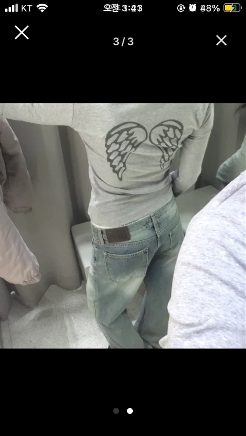 빈티지 날개 프린팅 티셔츠 상품이미지2
