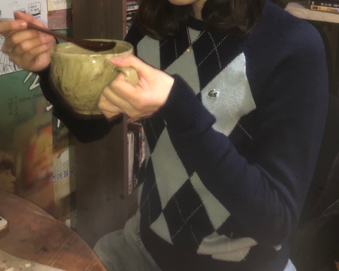 라코스테 아가일 빈티지 니트 상품이미지1