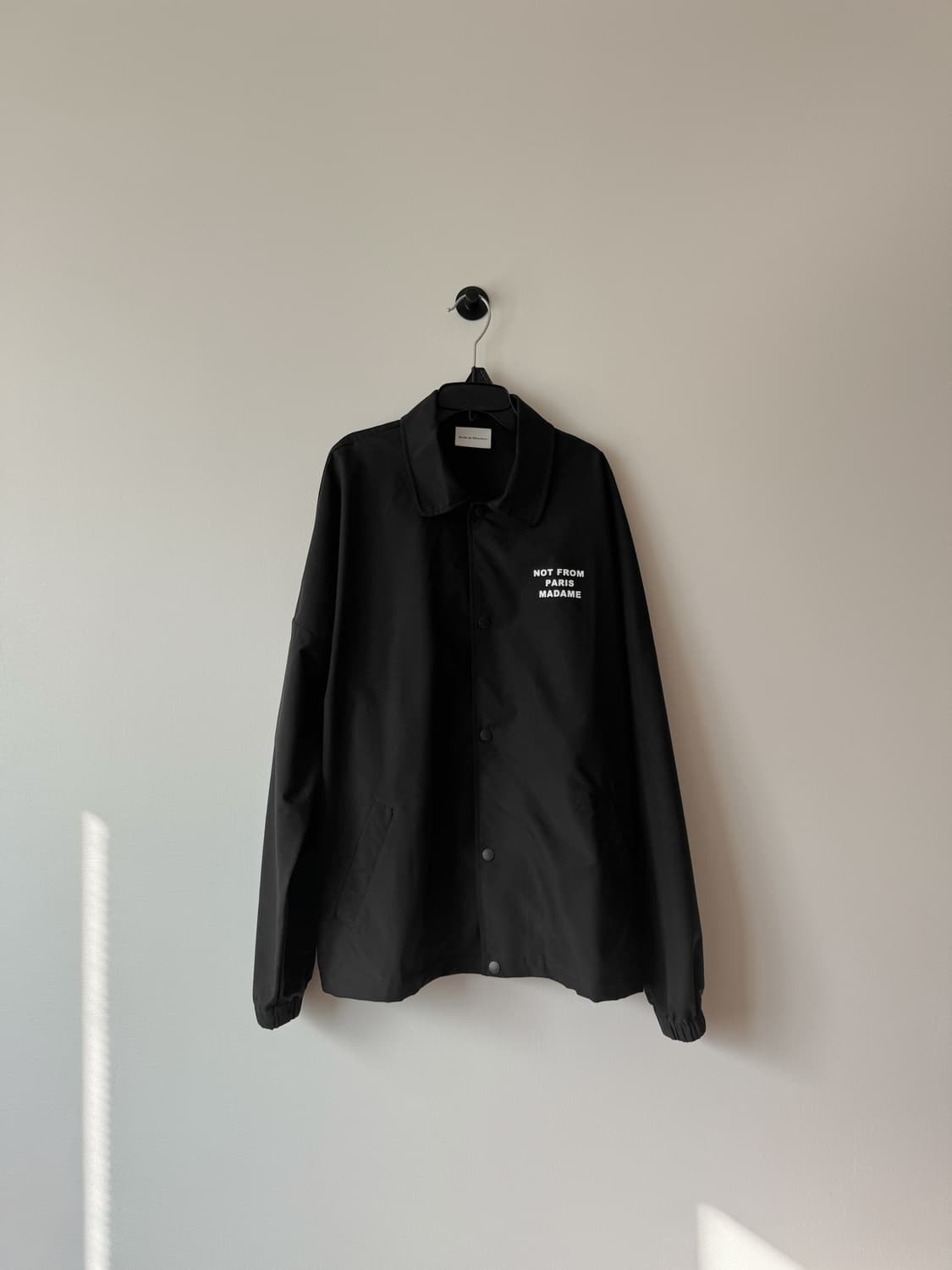 드롤 드 무슈 슬로건 재킷 블랙 상품이미지1