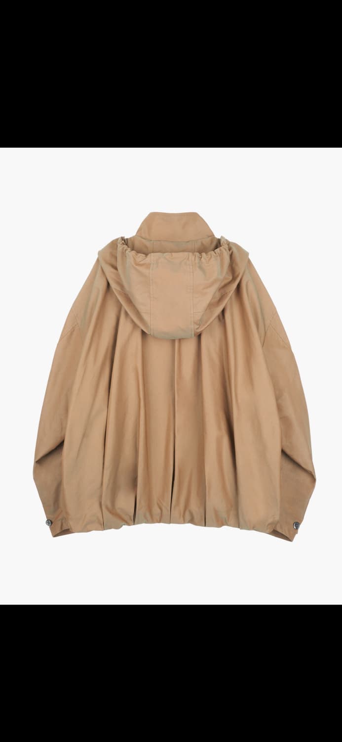 지용킴 드레이프 볼륨 후드 자켓 Green S 상품이미지2