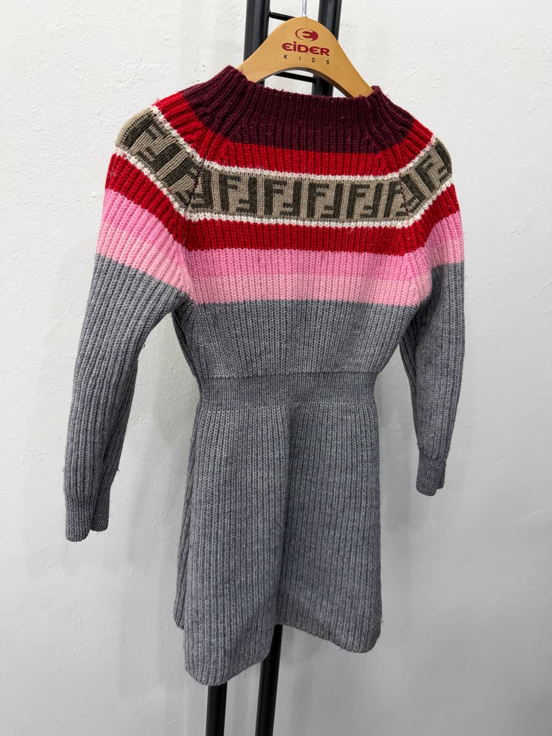 정품) 펜디 키즈 FF 로고 니트 원피스 120 상품이미지2