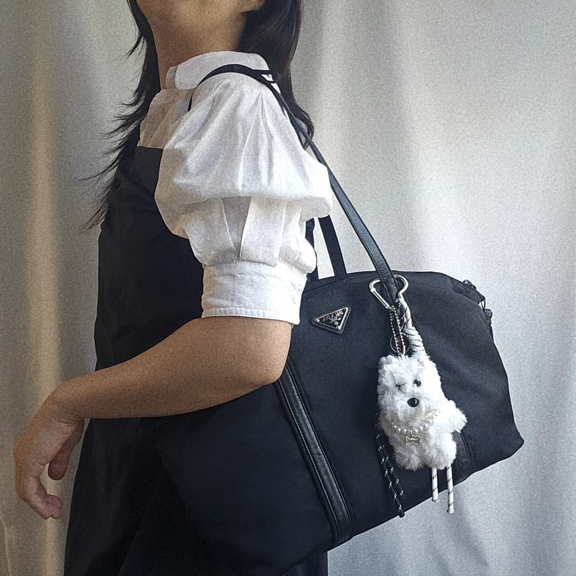[정품 PRADA] 프라다 호보백 나일론 쇼퍼백 숄더백 상품이미지1