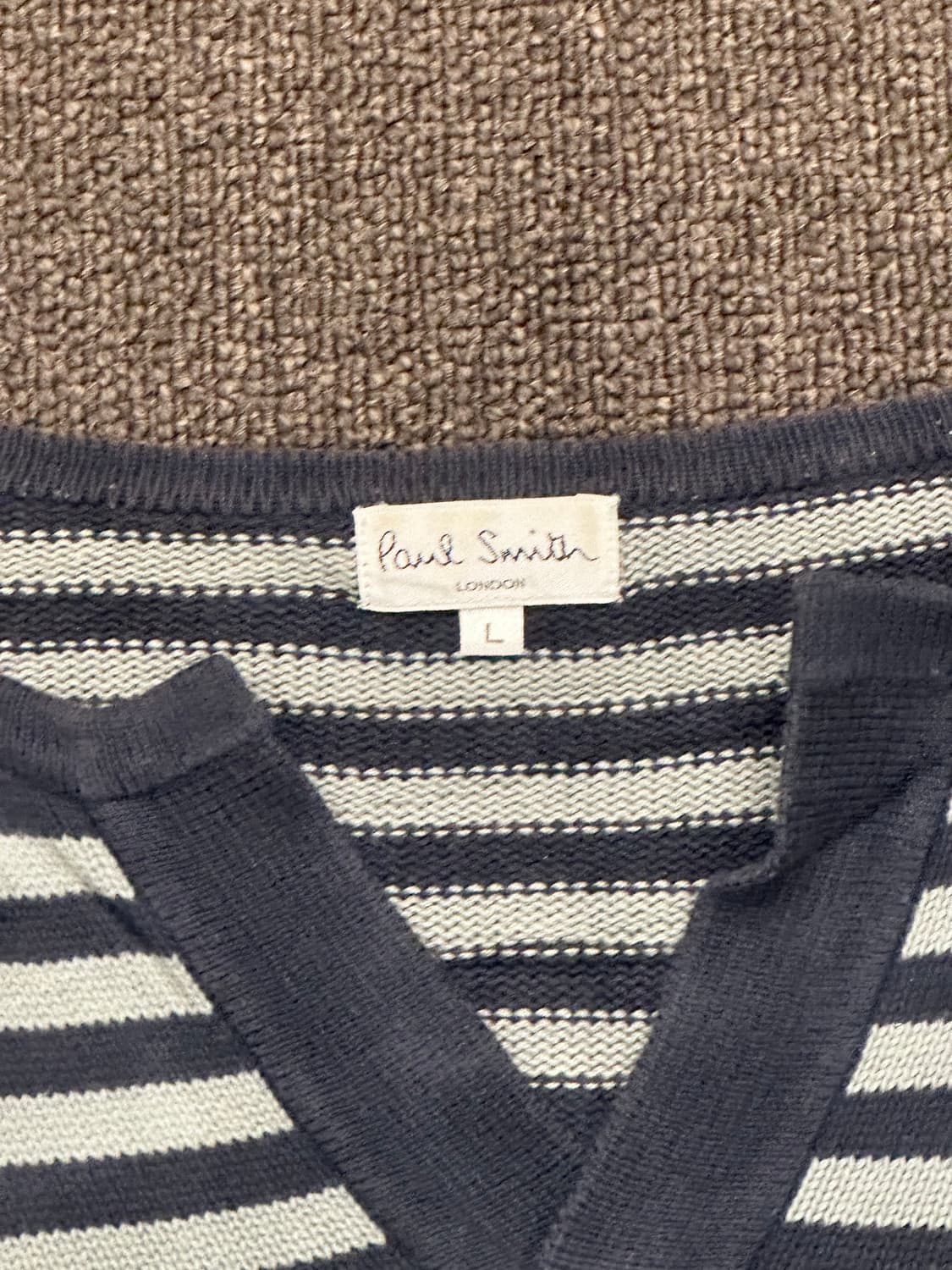 L)Paul Smith vintage v넥 스트라이프 니트 상품이미지5