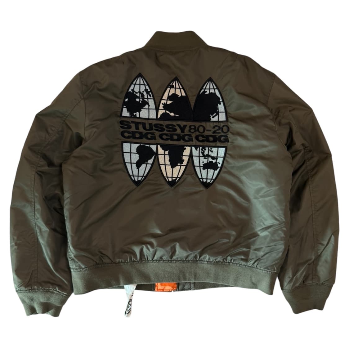스투시 X CDG 콜라보 MA-1 항공점퍼 올리브 상품이미지1
