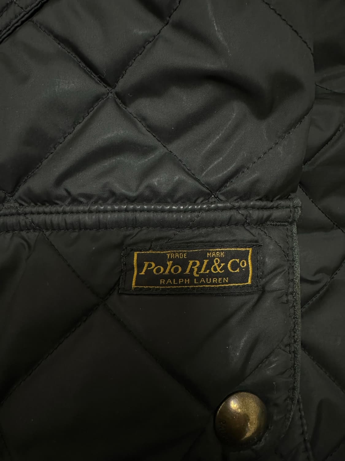 폴로 랄프로렌 블랙 퀼팅 자켓 상품이미지4
