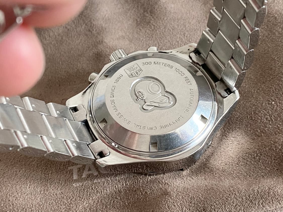 태그호이어 아쿠아레이서 크로노 CAF2110 오토메틱 41mm 블랙 상품이미지10