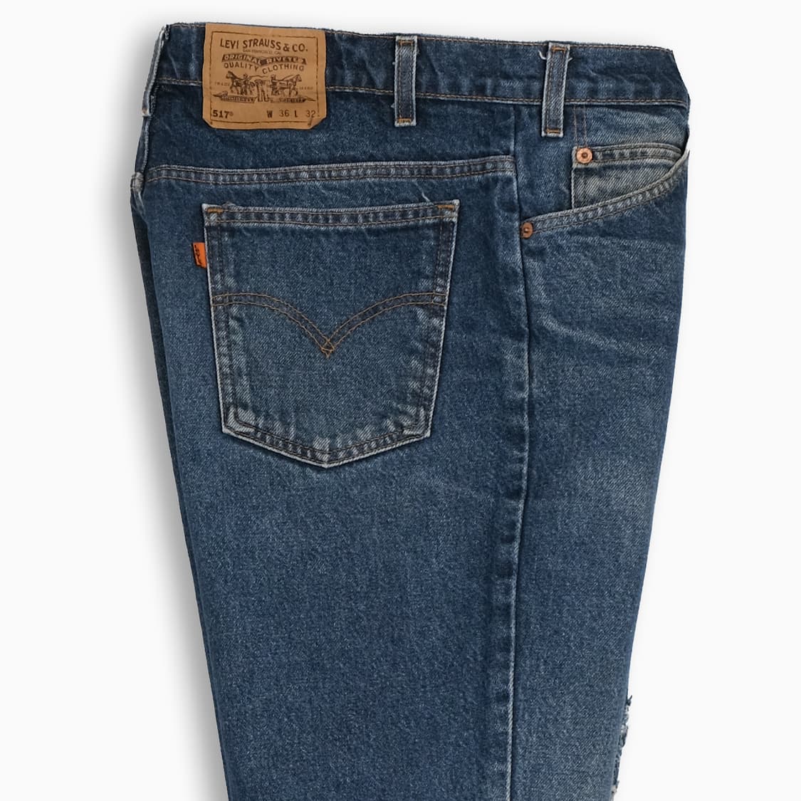 리바이스 517 오렌지탭 진청 90s USA 35인치 OR51736227 상품이미지5