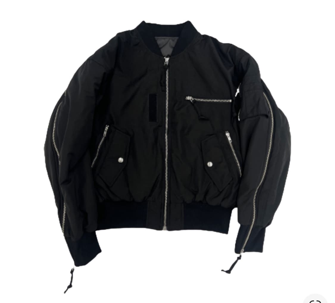 [2]그레일즈 멀티 지퍼 봄버 자켓 블랙 새상품 상품이미지1