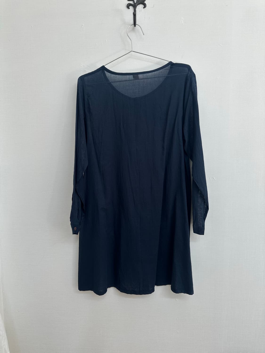 navy long shirt 상품이미지3
