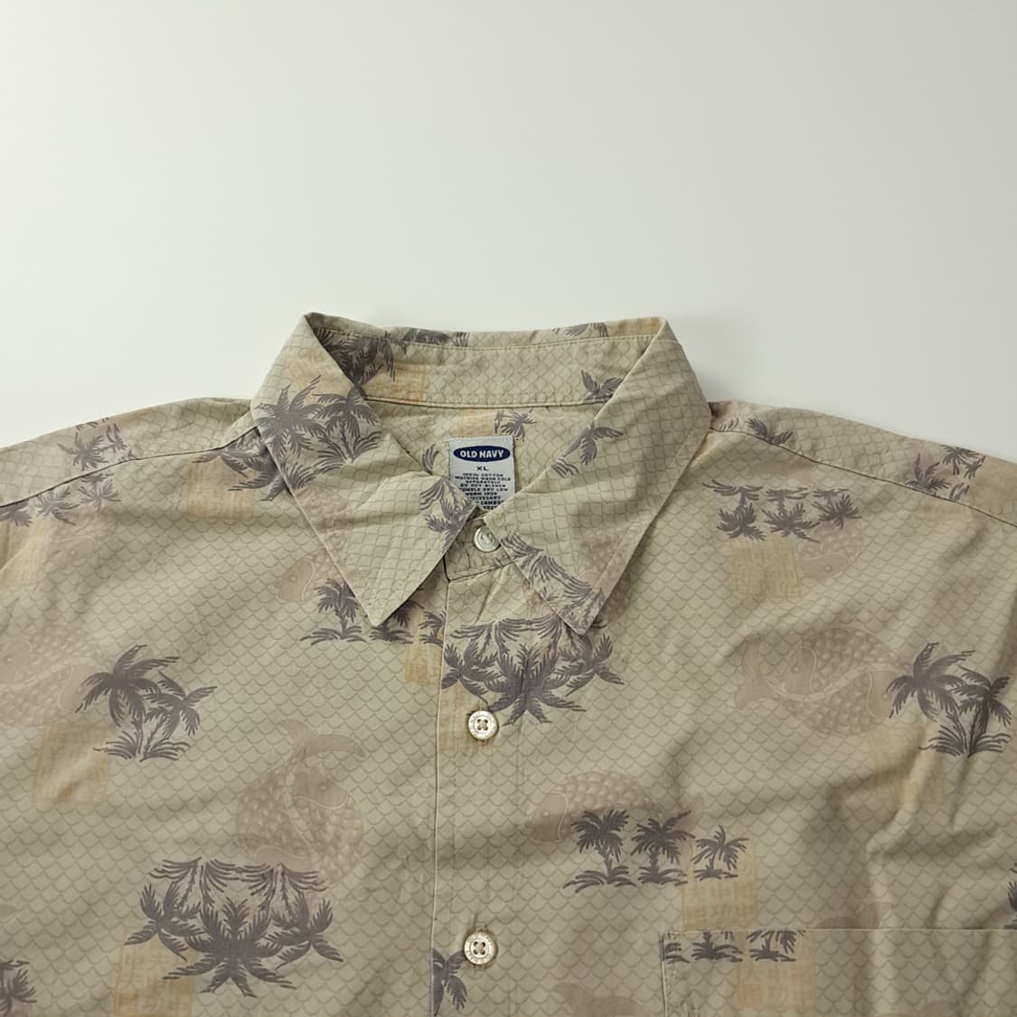 CK197 XL 올드네이비 00s 트로피컬 하와이안 반팔 셔츠 남방 상품이미지2