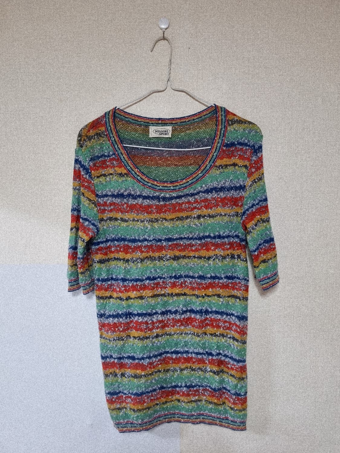 미쏘니 이탈리아 정품 반소매니트 66사이즈  상품이미지1