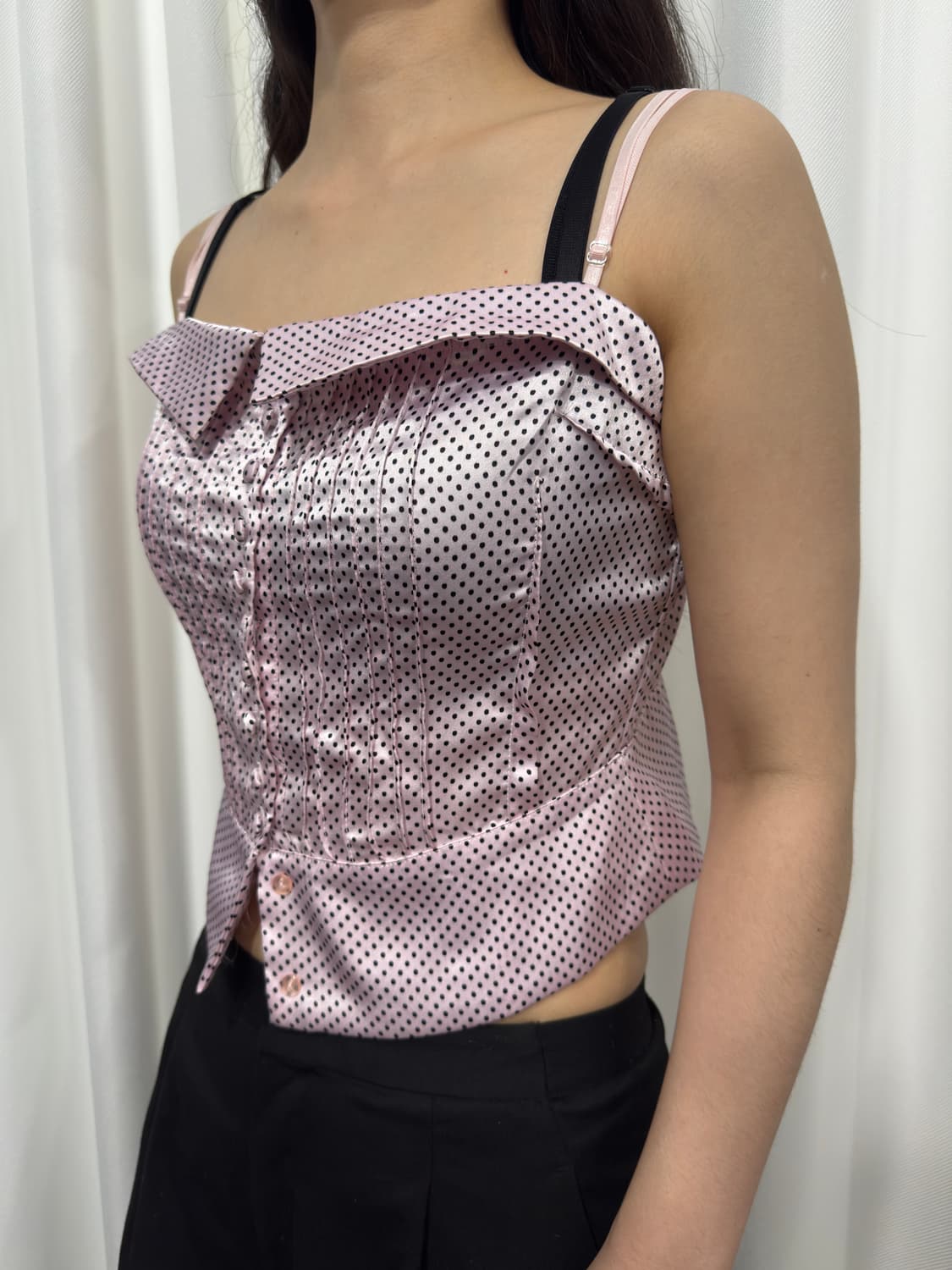 dot design blouse 상품이미지3
