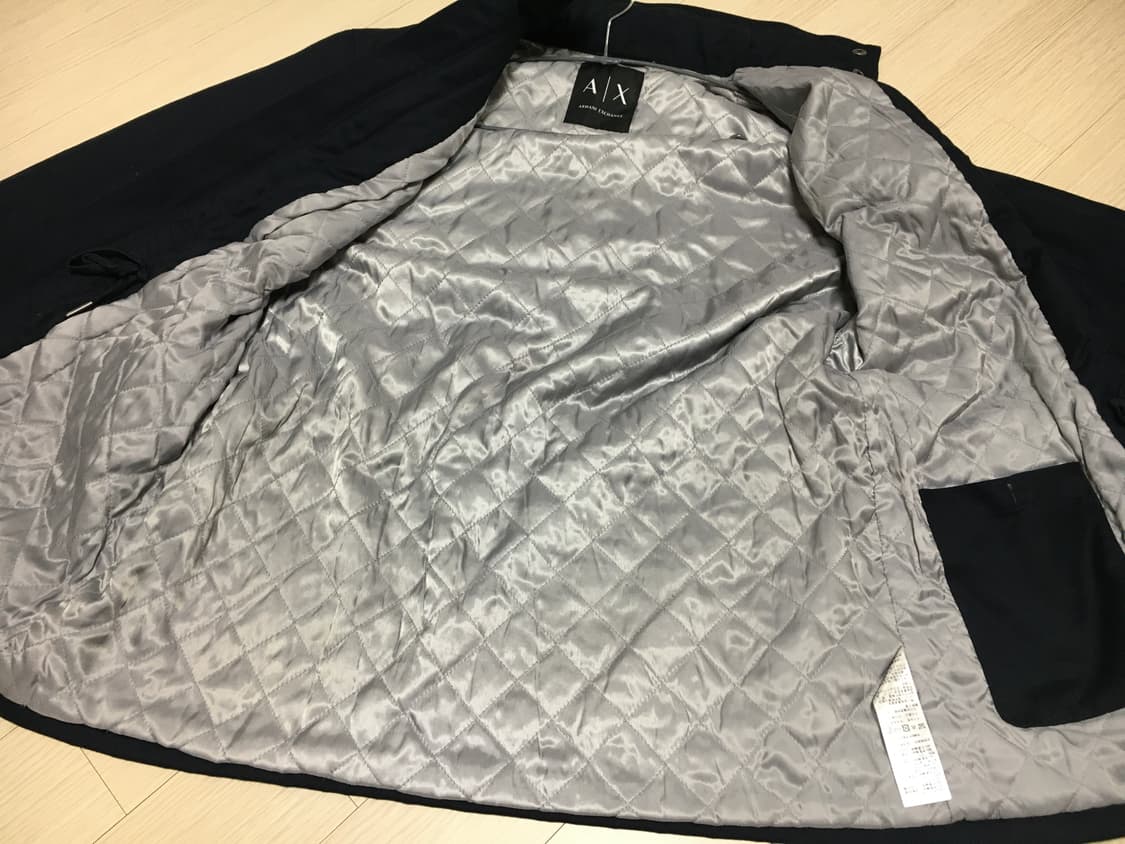 아르마니 익스체인지 M-65 자켓 야상 네이비 색상 판매합니다 상품이미지7