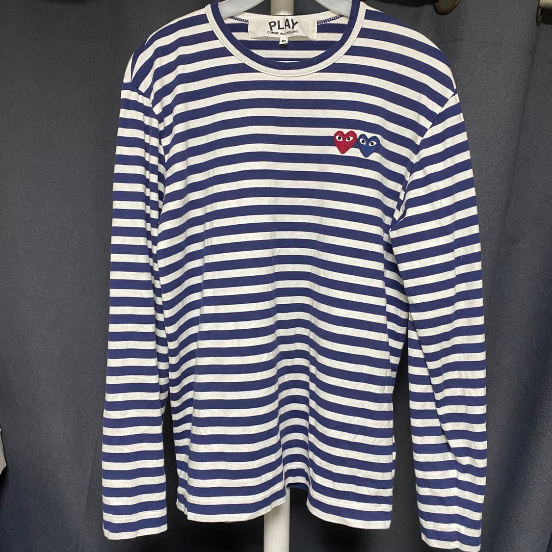 꼼데가르송 더블와펜 롱슬리브 네이비 M 상품이미지1