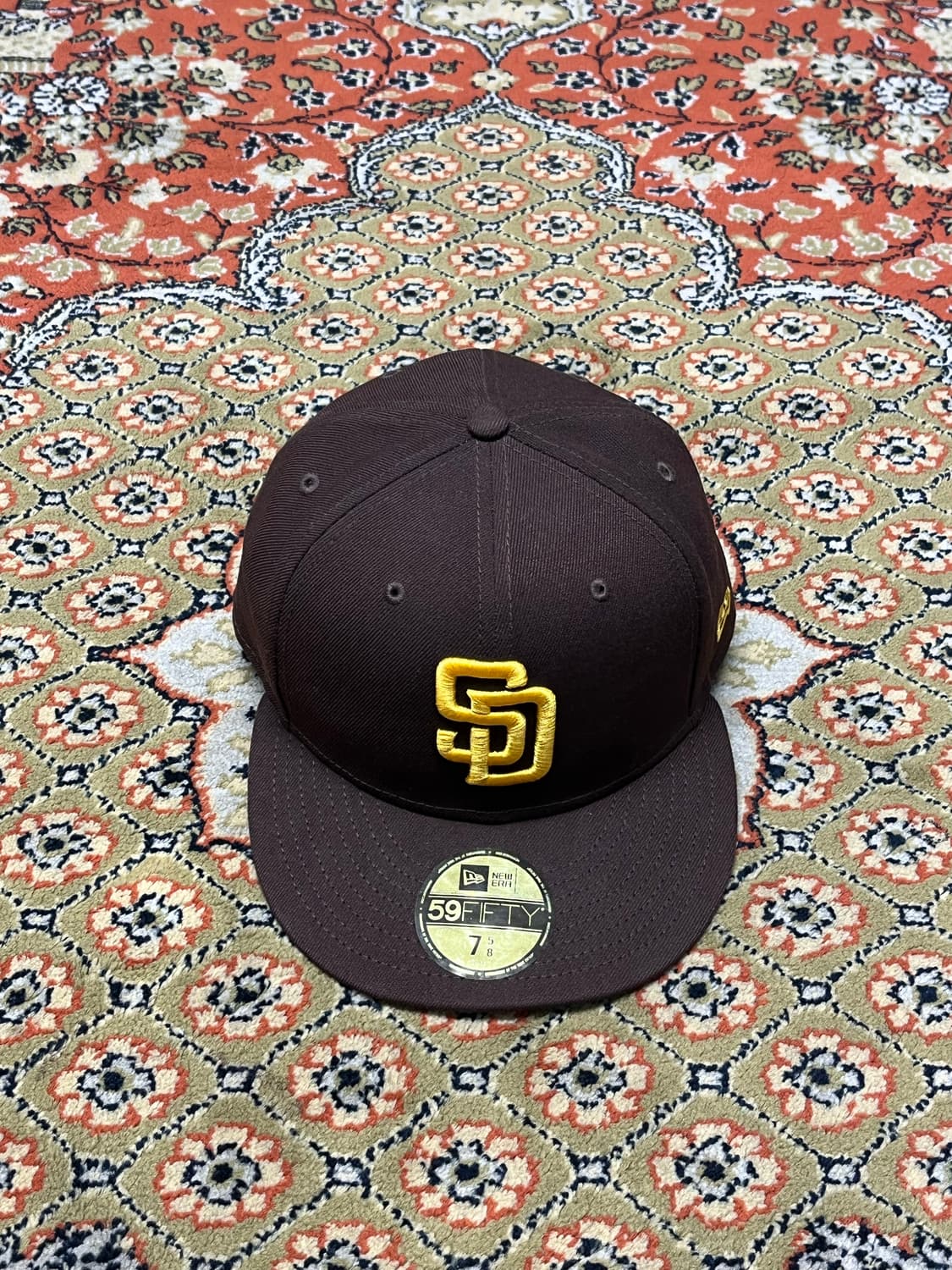 [7 5/8] 뉴에라 59FIFTY 샌디에이고 파드리스 사이즈캡 브라운 상품이미지1