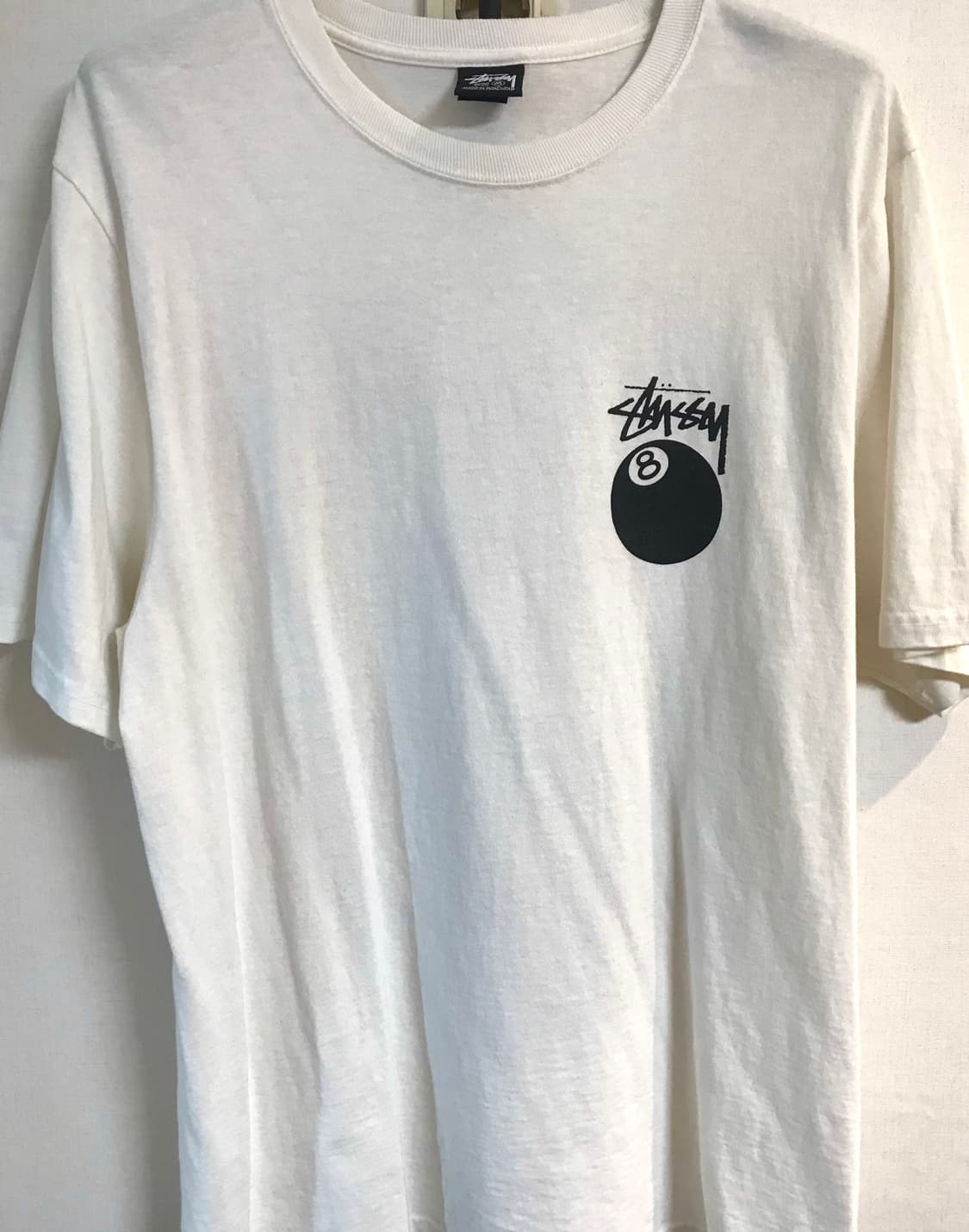 스투시 8볼 피그먼트 다이드 티셔츠 내츄럴 M사이즈 상품이미지1