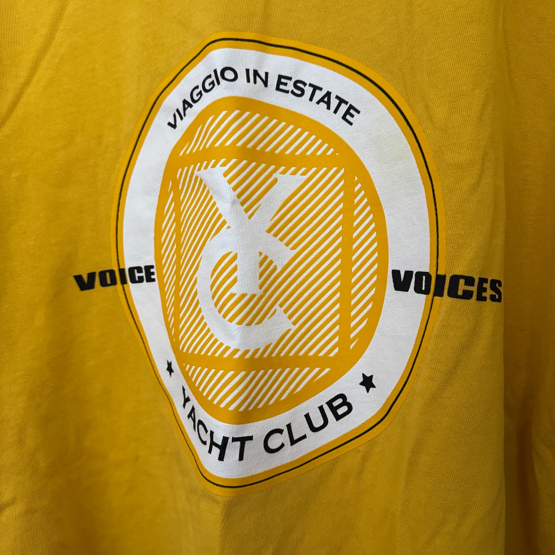 vov 보브 옐로우 프린팅 반소매 티셔츠 상품이미지3