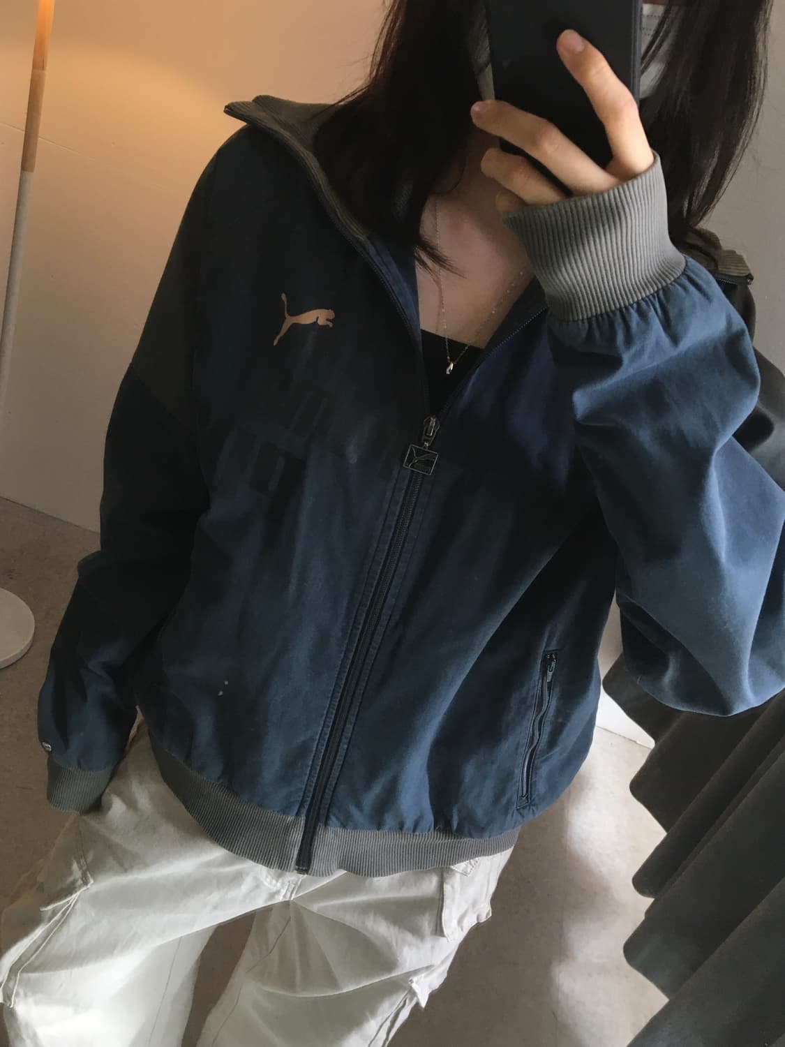 퓨마 백프린팅 시보리 자켓 상품이미지2