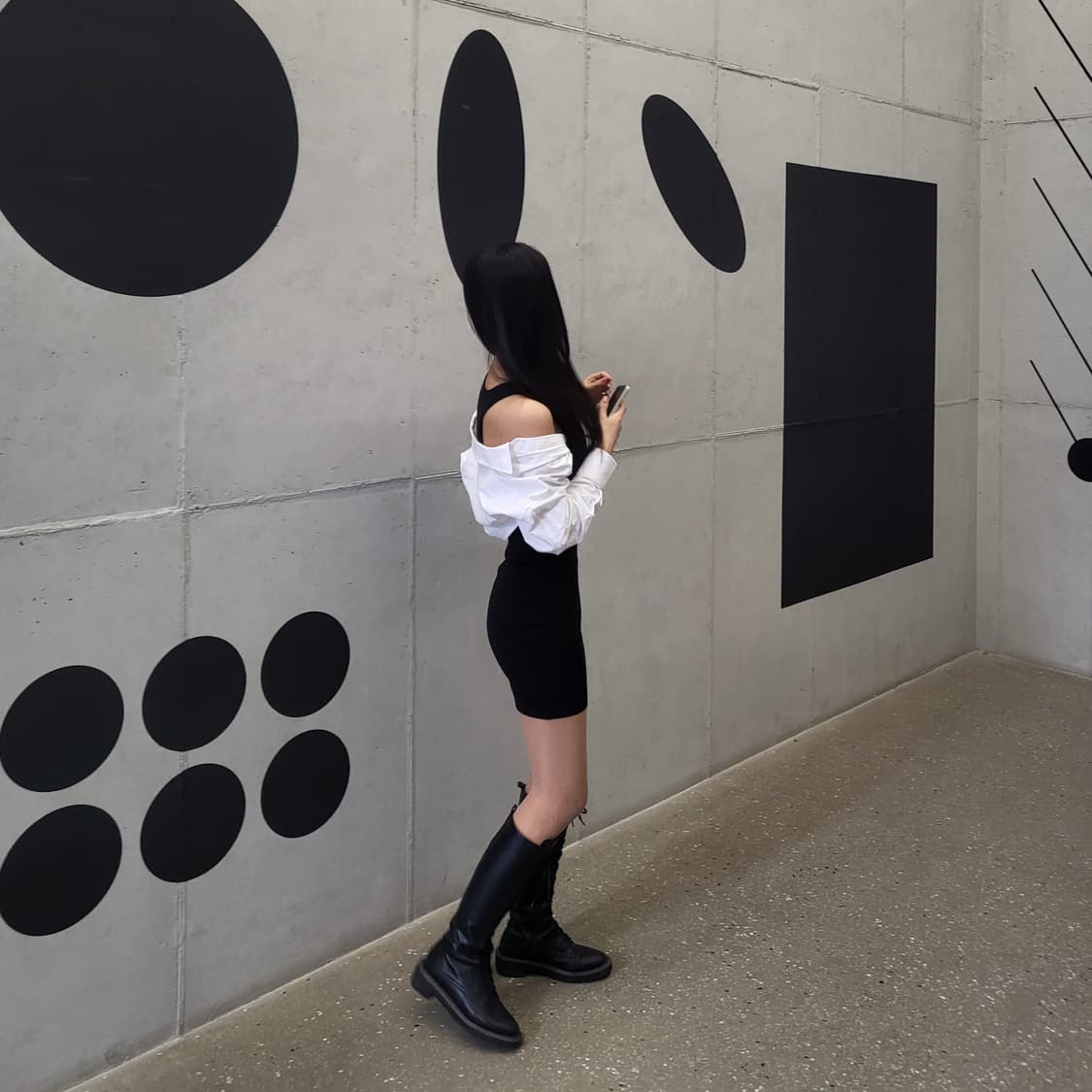 셔츠 레이어드 탱크 원피스 상품이미지3