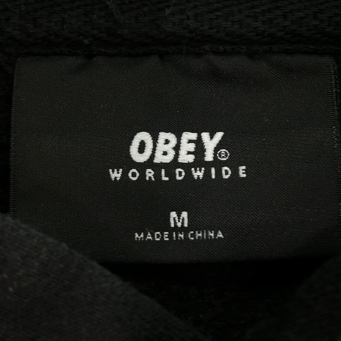 Obey 오베이 스몰로고 블랙 후드티 상품이미지5