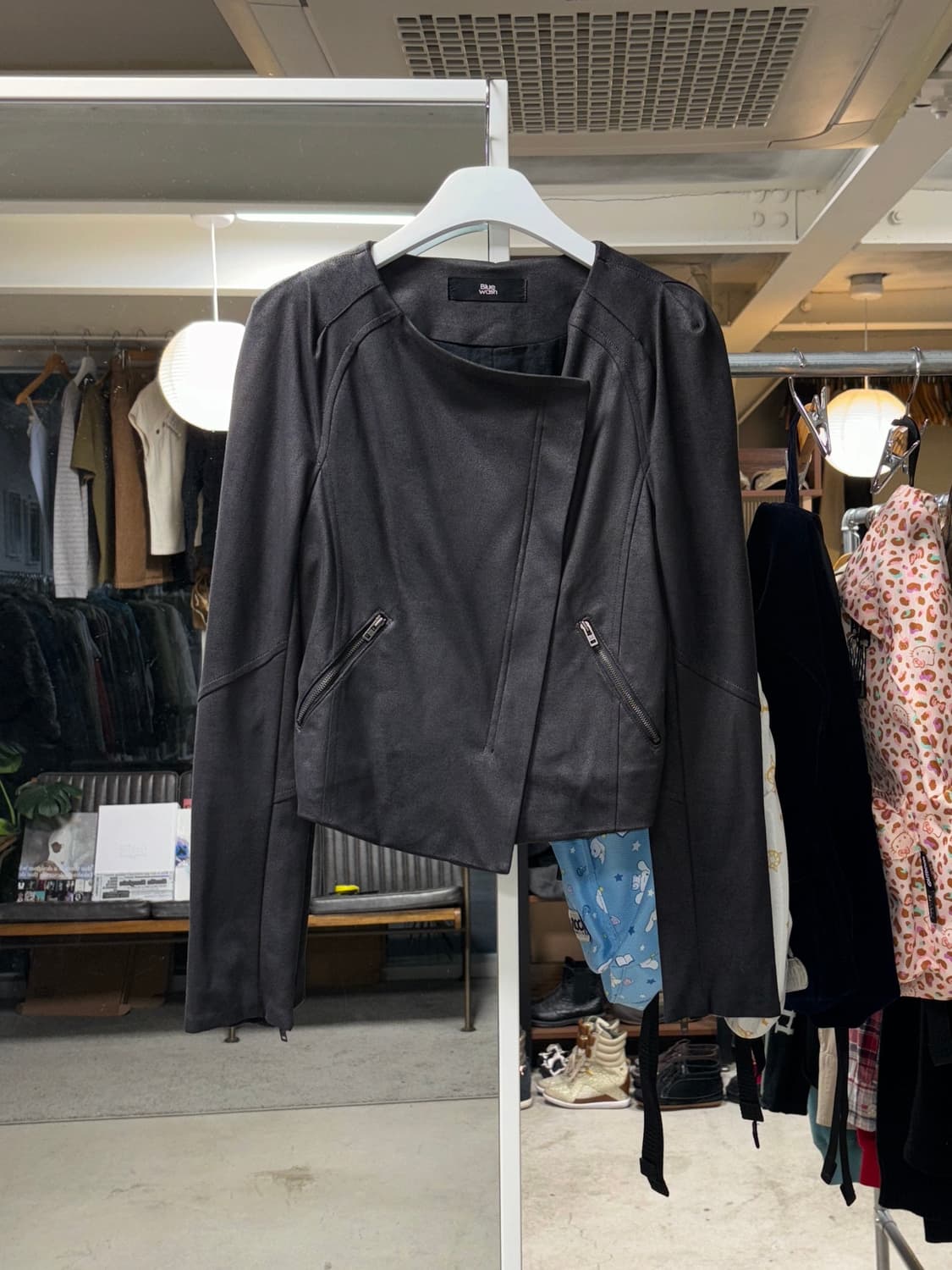 빈티지 인조 스웨이드 자켓 상품이미지1