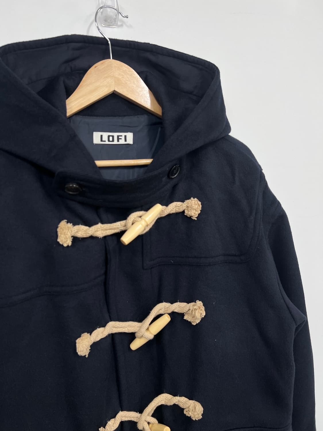 로파이 더플코트 후드 떡볶이 롱 코트 상품이미지2