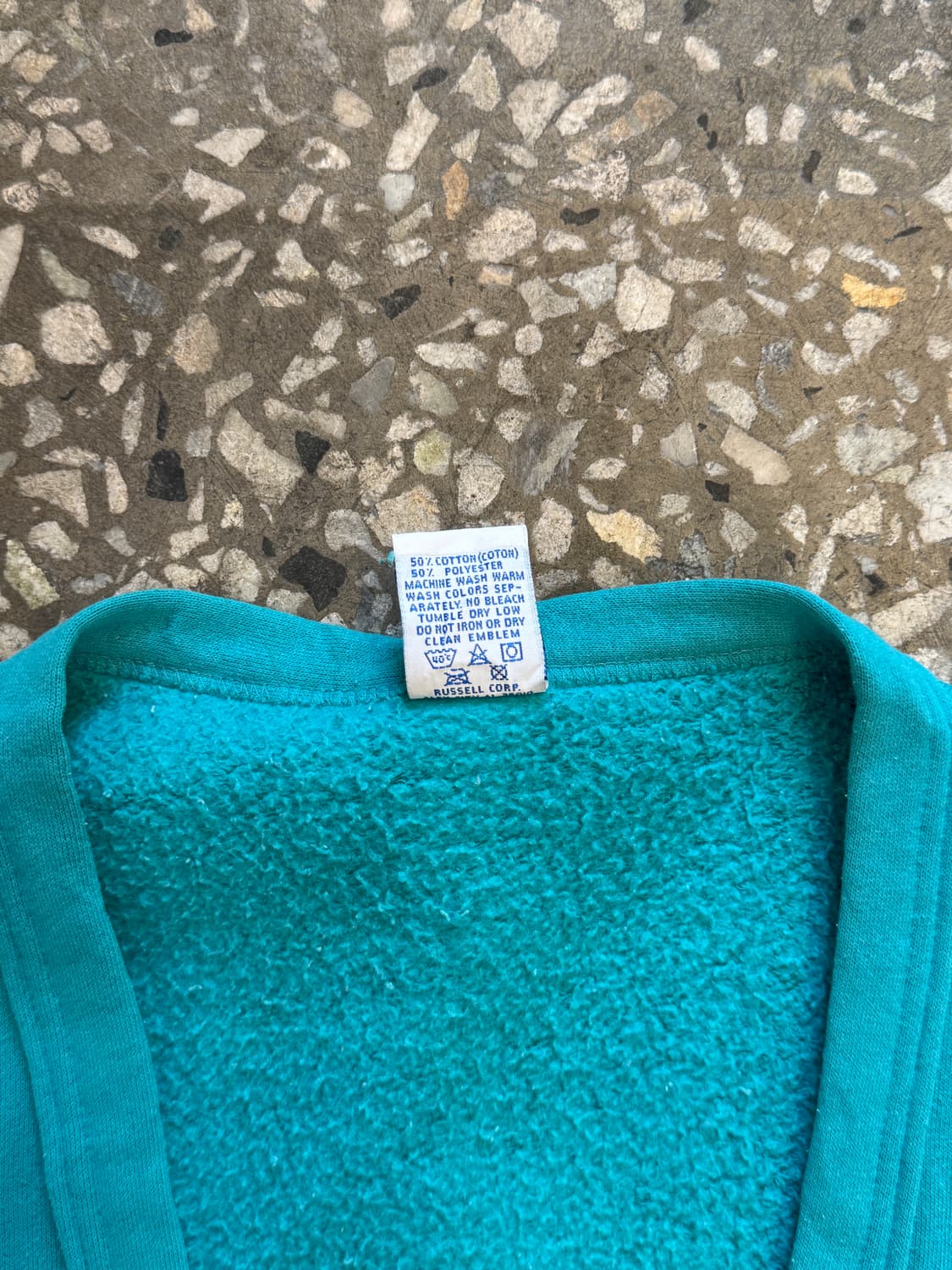 90s 러셀 민트 스웻 가디건(T41) 상품이미지3