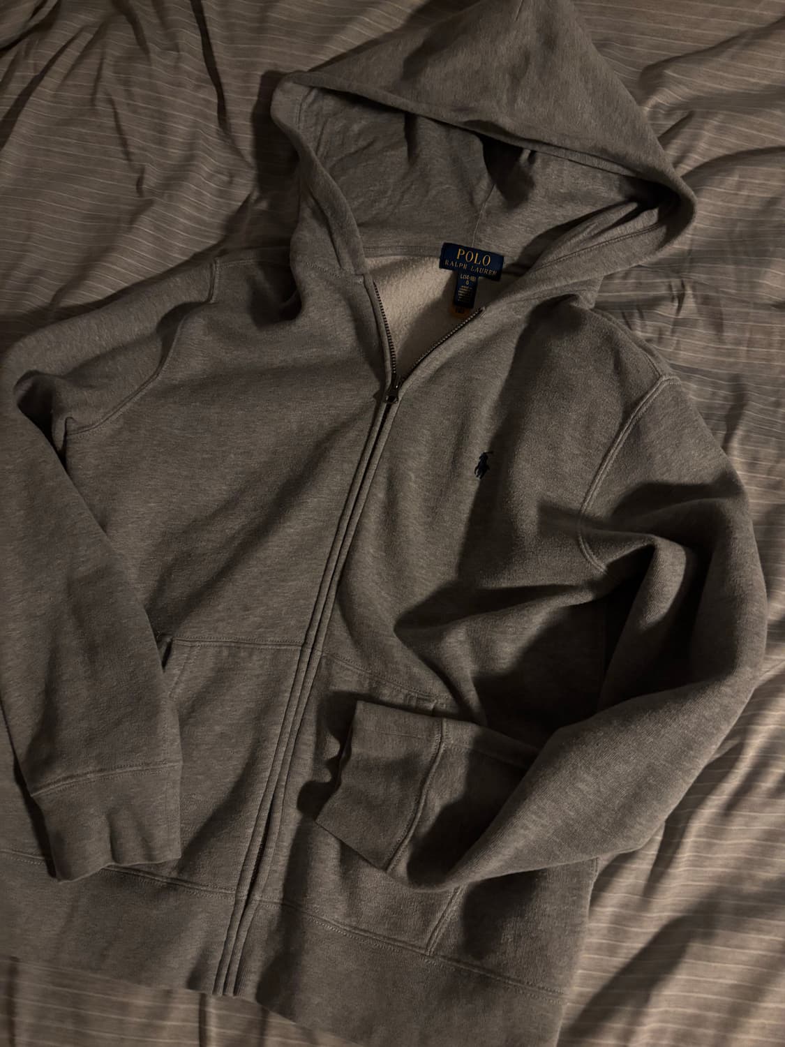 폴로 그레이 후드집업(키즈) 상품이미지1