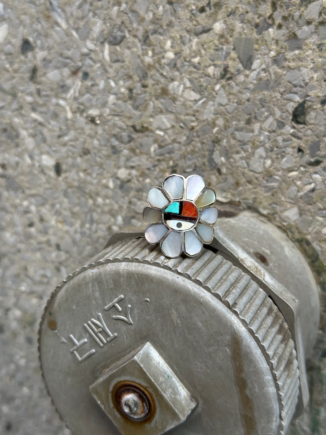 Zuni Sunflower 925Silver Ring 상품이미지2