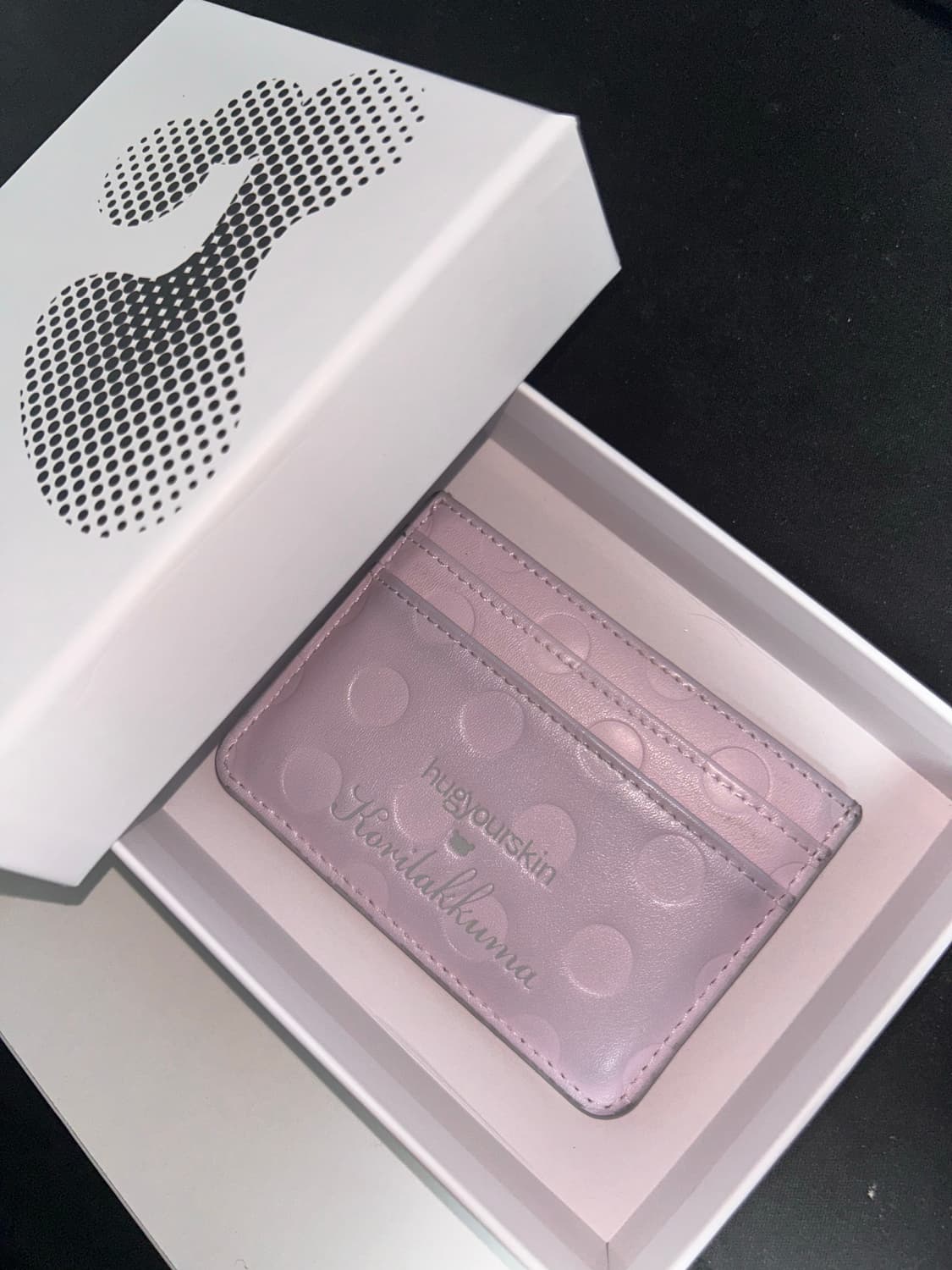 허그유어스킨 코리락쿠마 콜라보 카드지갑 핑크 상품이미지1