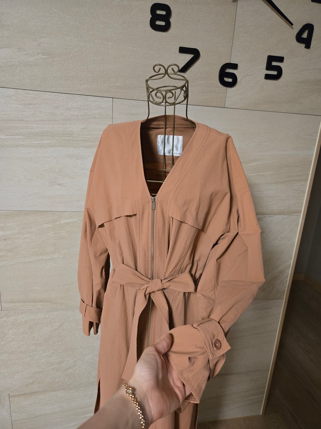 [55] 레니본 밸트 롱 자켓 상품이미지3