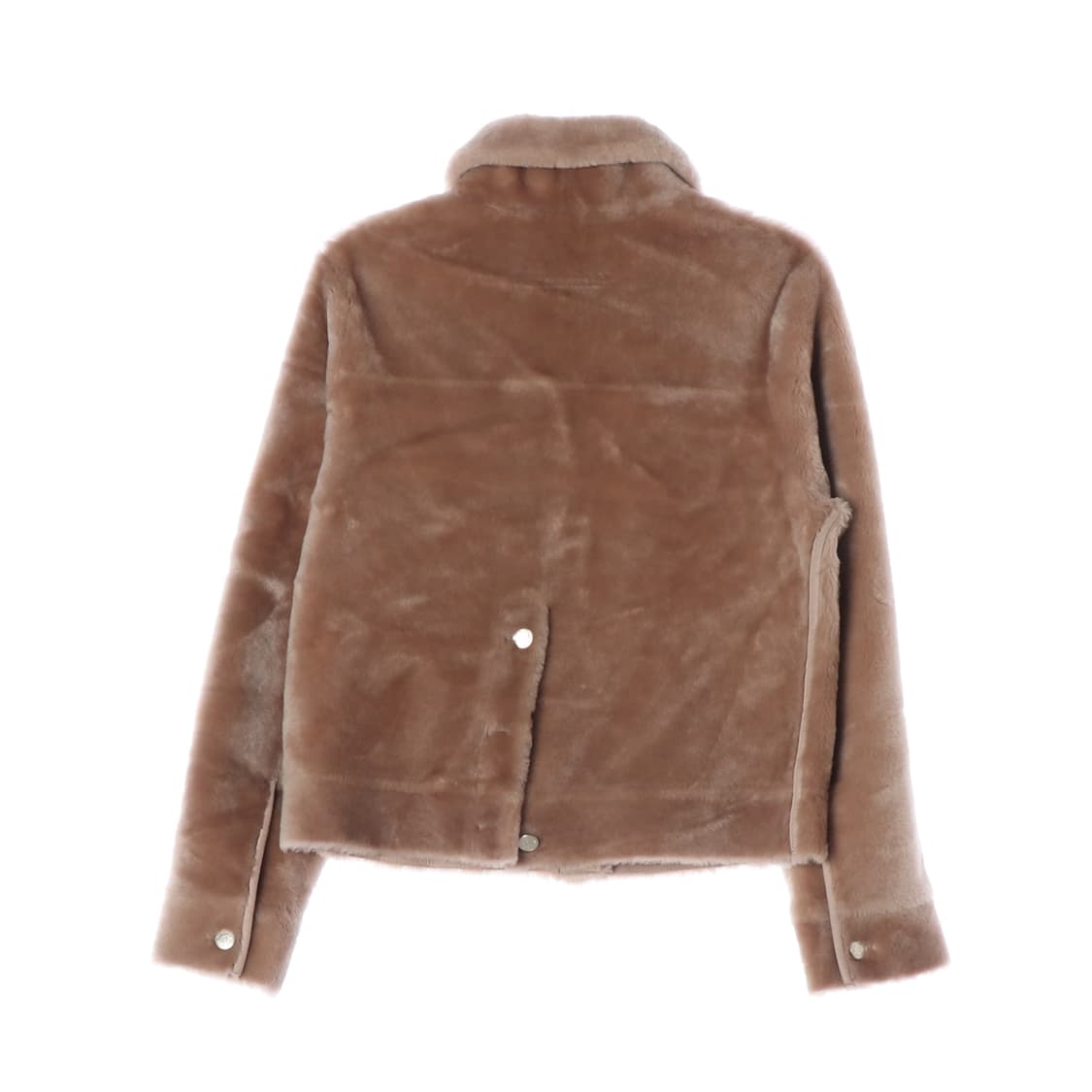 MAJE 마쥬 천연모피 천연가죽 브라운 퍼 트럭커 재킷 숏 자켓
 상품이미지2