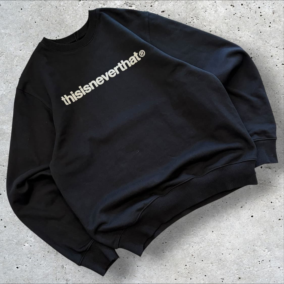 [S] 디스이즈네버댓 블랙 스웻 맨투맨 티셔츠 D609 상품이미지1