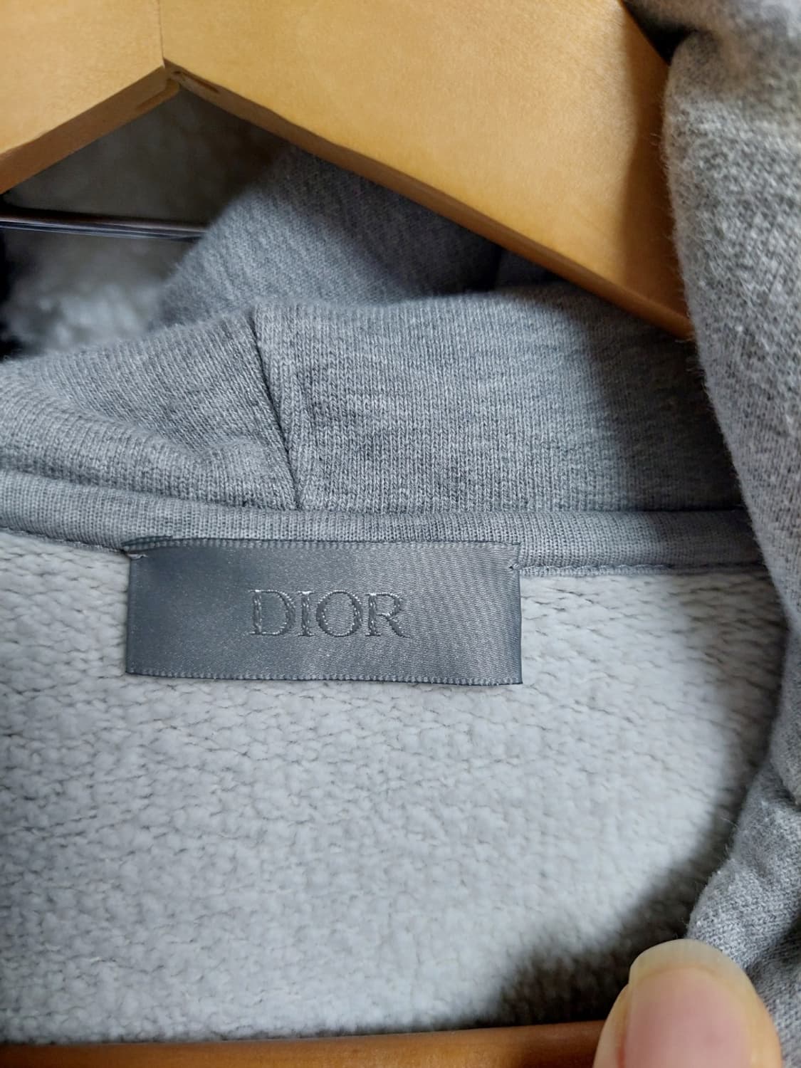 디올 CD로고 아이콘  후드티 그레이 xl 정품검수완료 상품이미지9
